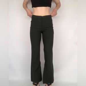 Bisou Bisou Split Hem DARK GREEN Dress Pant